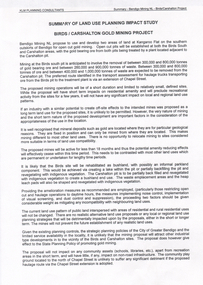 Document - Kangaroo Flat Gold Mine Collection: Land Use Impact Study, Unknown