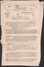 Newsletter - Skidmore Collection: The Hanro News 1950, 1950
