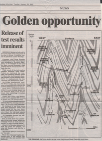 Newspaper - Kangaroo Flat Gold Mine Collection: Bendigo Mining N.L, Bendigo Advertiser, 9.1. 2007, 10.1.2007