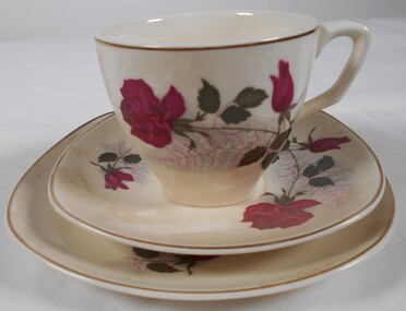 Domestic object - John Perry Collection: Cup, Saucer and plate set
