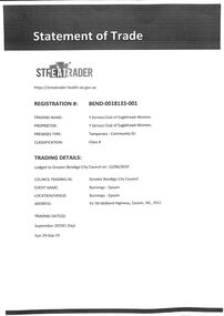 Document - Statement of Trade, 12.06.2019