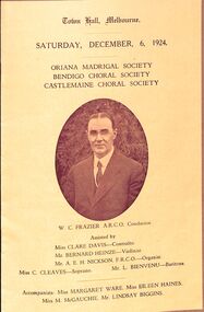 Booklet - Concert Program, 1924