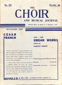 Booklet - The Choir and Musical Journal, 1941