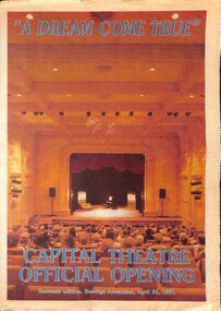 Souvenir - Capital Theatre Official Opening Souvenir, 1991