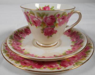 Domestic object - John Perry Collection: Cup, Saucer and plate set