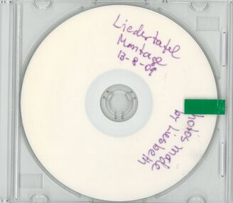 Photograph - CD of photographs about the Bendigo Liedertafel Collage, 13/08/2009