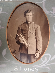 Photograph - Hopetoun Brass Band Member S. Honey, Kalma, 14/02/1913