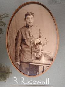 Photograph - Hopetoun Brass Band Member R. Rosewall, Kalma, 14/02/1913