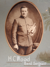 Photograph - Hopetoun Brass Band Member H. C. Wood, Kalma, 14/02/1913