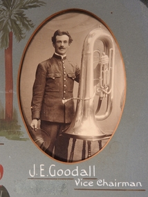Photograph - Hopetoun Brass Band Member J. E. Goodall, Kalma, 14/02/1913