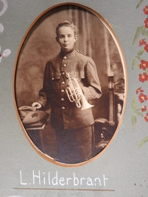 Photograph - Hopetoun Brass Band Member L. Hildebrant, Kalma, 14/02/1913