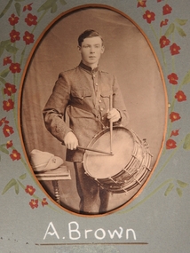 Photograph - Hopetoun Brass Band Member A. Brown, Kalma, 14/02/1913