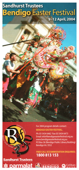 Sandhurst Trustees Bendigo Easter Festival - Pamphlet Design