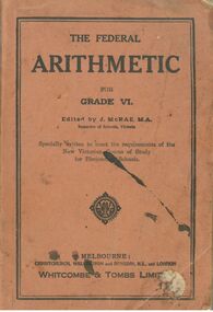 Book - BADHAM COLLECTION: ARITHMETIC TEXTBOOK, 1910-1939