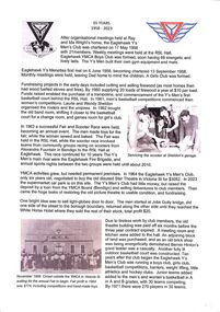 Document - Y Service Club of Eaglehawk 65 year History