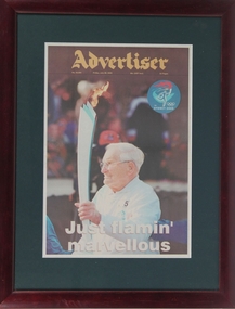 Photograph - Jack Lockett Collection: Newspaper Poster, Geof Sayer, 2000