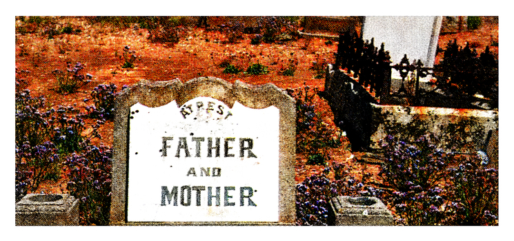 Colour Photo of a Father and Mother - Some graves contain up to six people