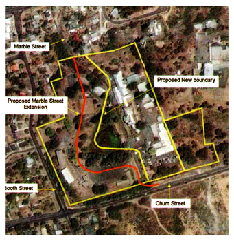 Colour Photo of proposed extensions to the Fortuna site