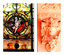 Colour Photo of Stained glass from the music room, and ornate plaster.