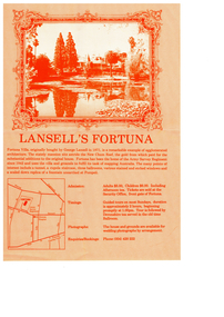 Two copies of one page brochure advertiing guided tours