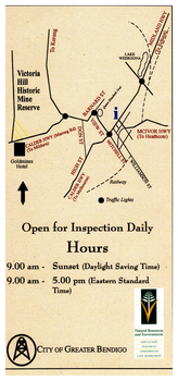 Rear of brochure with map