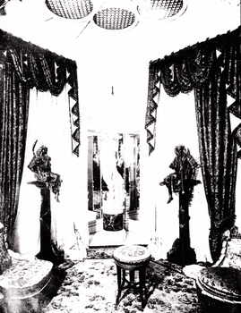Black and White photo of a small room or elcove for quiet conversations