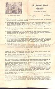 Newsletter - St. Andrew's Church Chronicle - Newsletter from St. Andrew's Church, Bendigo; 17 Dec 1961, 1961