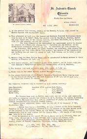 Newsletter - Skidmore Collection: St. Andrews Church Chronicle from St. Andrew's Church, Bendigo, 1954