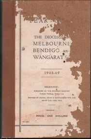 Book - 'YEAR-BOOK OF THE DIOCESES OF MELBOURNE, BENDIGO AND WANGARATTA', 1949