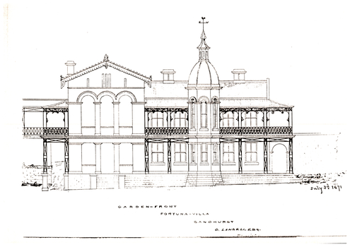 Plan Garden Front for G. Lansell Esq. - 1 A4 Sheet