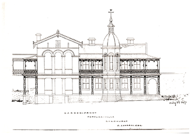 Plan Garden Front for G. Lansell Esq. - 1 A4 Sheet