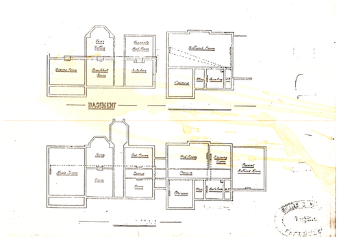 Plan Basement and ground floor- 1 A4 Sheet
