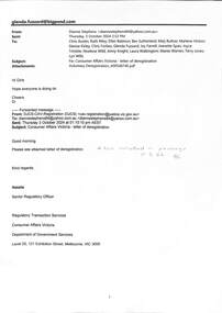 Document - Email of deregistration, 2019