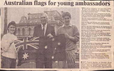 Article - Australian flags for young ambassadors, 2019