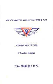 Programme - The Y's Menettes Club of Kangaroo Flat Charter Night programme, 1973