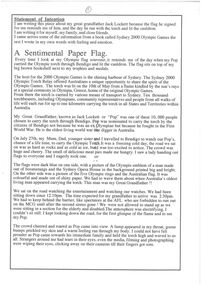 Essay - Jack Lockett Collection: Memories of Jack by Bryana Jones, Bryana Jones, 2000
