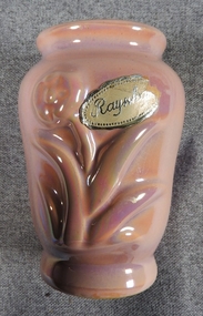 Ceramic - Raynham Vase, small pink cylindrical vase, Raynham Ceramic Pty. Ltd, 1948 - 1964