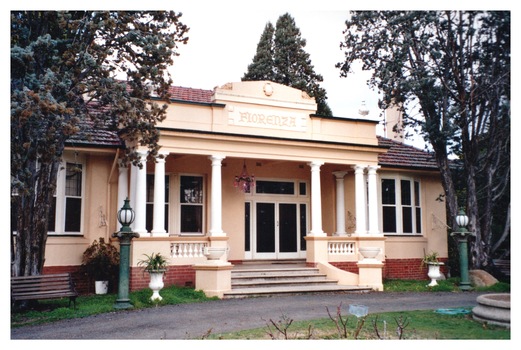 Colour photo of "Florenzia" 20 Steane Street Bendigo, once owned by the Cohn Family. Fiorenza (Italian for Florence) is a prominent, historically significant Italianate mansion located at 20 Steane Street, Bendigo. Built in approximately 1928, this grand property was designed with no expense spared by leading architects and craftsmen of the era.