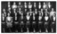 Black and White photo. This document is a historical photograph caption from 1936, listing the names of workers at the former Whiteworks Economic Manufacturing Company. The workers are organized by their position in the photograph (back, middle, and front rows), and their full names are provided.