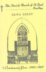 Booklet - Griffith Collection: The Parish Church of Saint Paul: Order of Service to Mark Centenary of Dedication, 1968