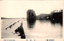 This black-and-white card shows rocky islands in a calm bay. On the card is printed “view of Matsushima”. The Japanese is printed from right to left and reads:
（松島百景）馬放島」 — “Mahanashi Island (One Hundred Views of Matsushima).”