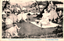 This black-and-white card shows a Japanese samurai seated on a mat during a ceremonial abdomen-cutting scene, surrounded by attendants in a garden. On the card is printed “Takuminokami Cutting The Belly or Abdomen at Tamuratei” The Japanese is printed in the traditional right-to-left direction. Read in modern order, it is:
浅野内匠頭田村邸切腹 English translation: “Asano Takumi-no-kami committing seppuku at the Tamura residence.