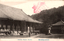 This black-and-white card shows a large temple building and courtyard. On the card is printed “Chiowin Temple, Kyoto.” and “京都知恩院本堂”. The Japanese translates in English as “Main hall of Chion-in, Kyoto.”