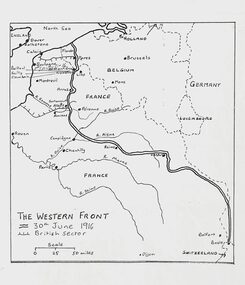 Map - Jack Lockett Collection: Copies of two maps of WW1 Battles