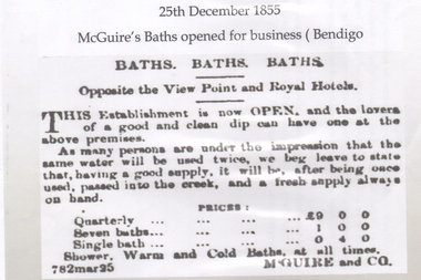 Document - In The Swim Collection: McGuire's Baths and Swimming Pool, 1855