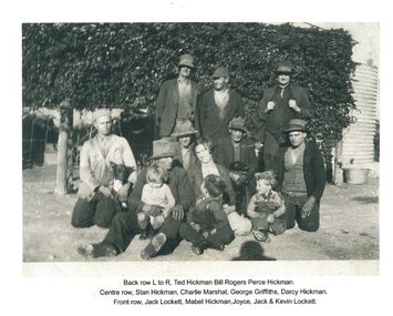 Photograph - Jack Lockett Collection: 'Group portrait which includes Jack Lockett and three of his children', 1920s