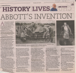 Newspaper - ABBOTT COLLECTION:  H.A. and R.H.S. ABBOTT, Bendigo Advertiser, 31st July and 7th August, 2014