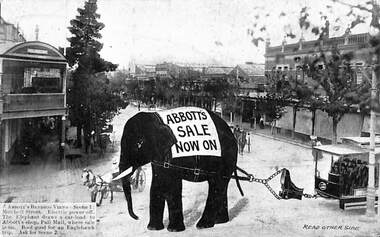 Postcard - Abbott's Sale Now On, Early 1900s