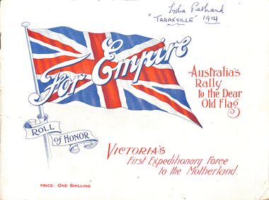 Book - "For Empire.  Australia's Rally to the Dear Old Flag.", 1914