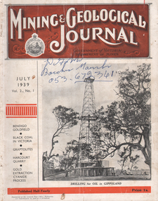 Journal - Kairn Collection: Mining and Geological Journal, July 1939